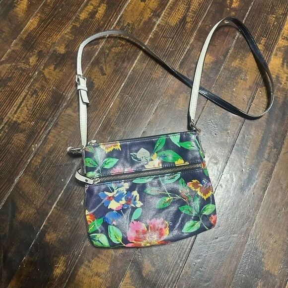 kate spade Handbags - Kate Spade colorful floral roses small crossbody purse